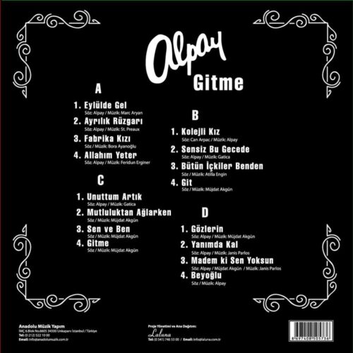 Alpay - Gitme - 2 LP - Görsel 2