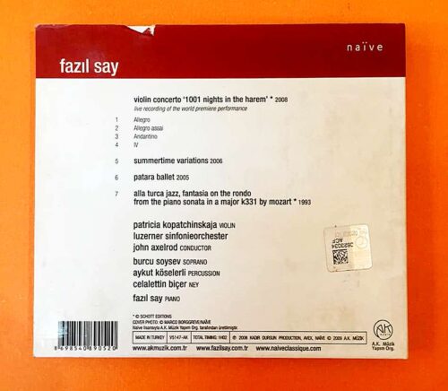 Fazıl Say - 1001 nights in the Harem - Görsel 2