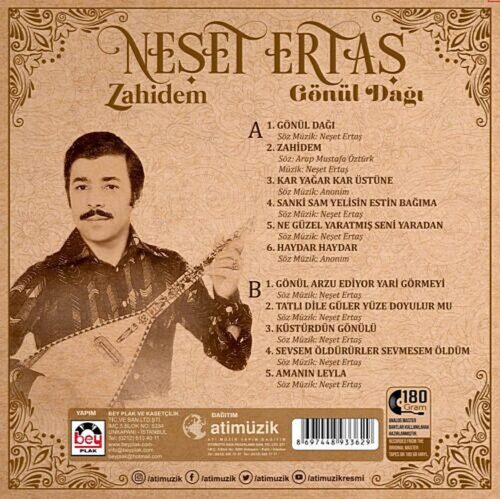 Neşet Ertaş - Zahidem / Gönül Dağı- Plak - Görsel 2