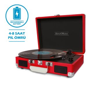 Record Master T310CH Kırmızı Çanta Pikap