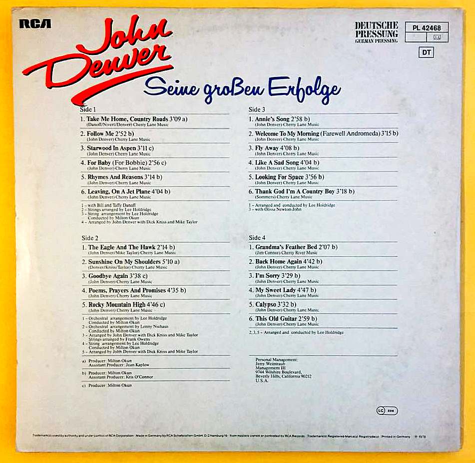 John Denver – Seine Groben Erfolge -2 LP - Görsel 2