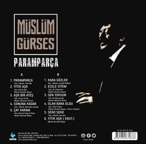 Müslüm Gürses - Paramparça- Plak - Görsel 2