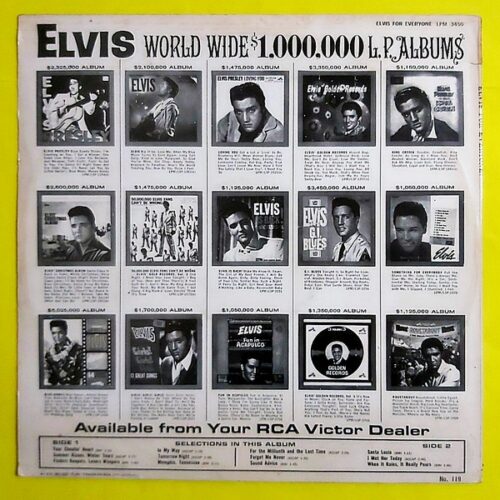 Elvis Presley ‎– Elvis For Everyone - Görsel 2
