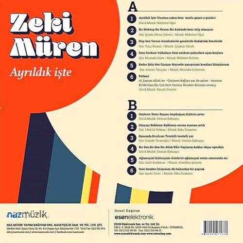 Zeki Müren - Ayrıldık İşte - Plak - Görsel 2