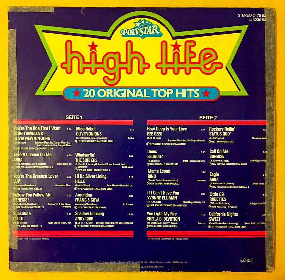 High Life - 20 Original Top Hits - Görsel 2