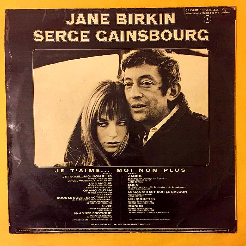 Serge Gainsbourg and Jane Birkin – Jane Birkin - Serge Gainsbourg - Görsel 2
