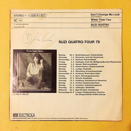 Suzi Quatro - Don't chance my luck - Görsel 2