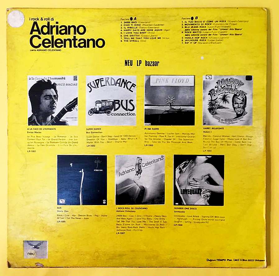 Adriano Celentano – I Rock and Roll Di Adriano Celentano - Görsel 2