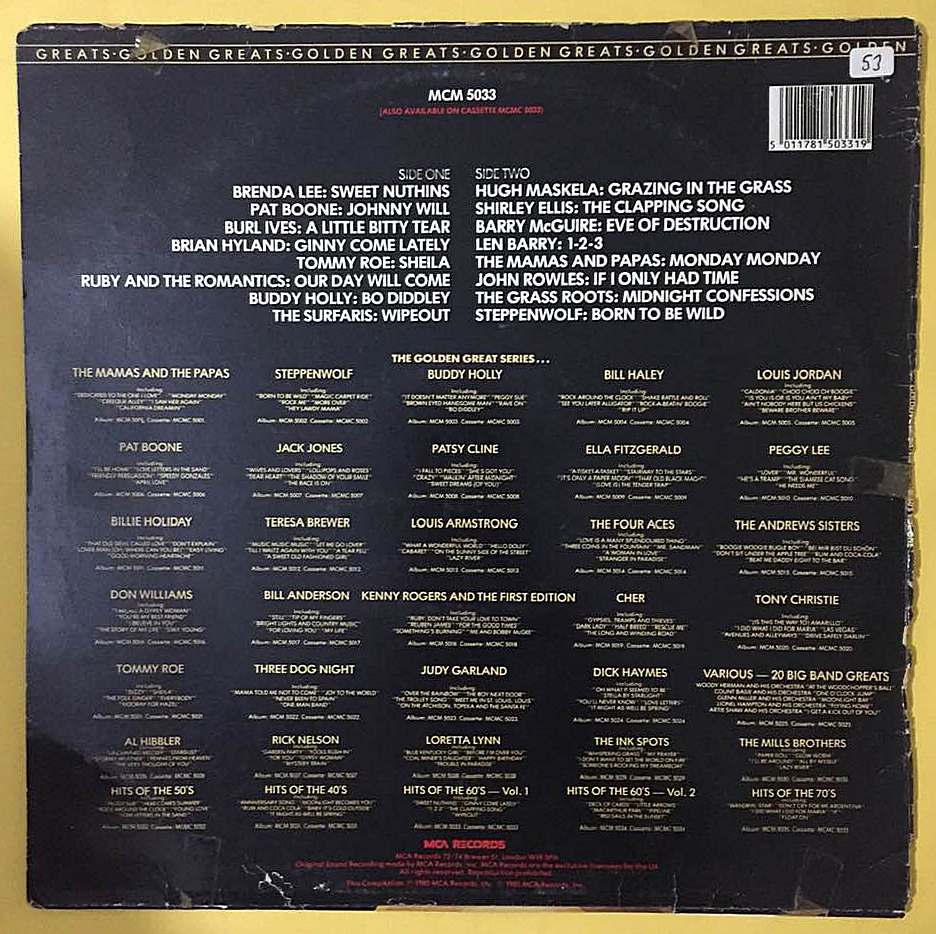 Hits Of The 60's Volume One - Görsel 2