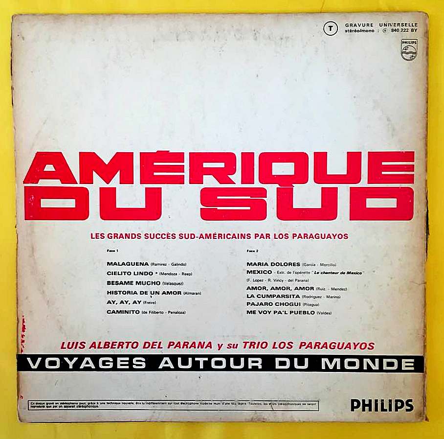 Los Paraguayos – Amerique Du Sud - Görsel 2