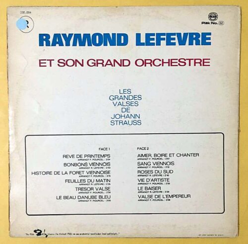 Raymond Lefevre Et Son Grand Orchestre – Les Grandes Valses De Johann Strauss - Görsel 2