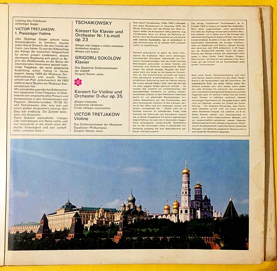 Tschaikowsky – Tschaikowsky Moskau 1966 - 2LP - Görsel 6