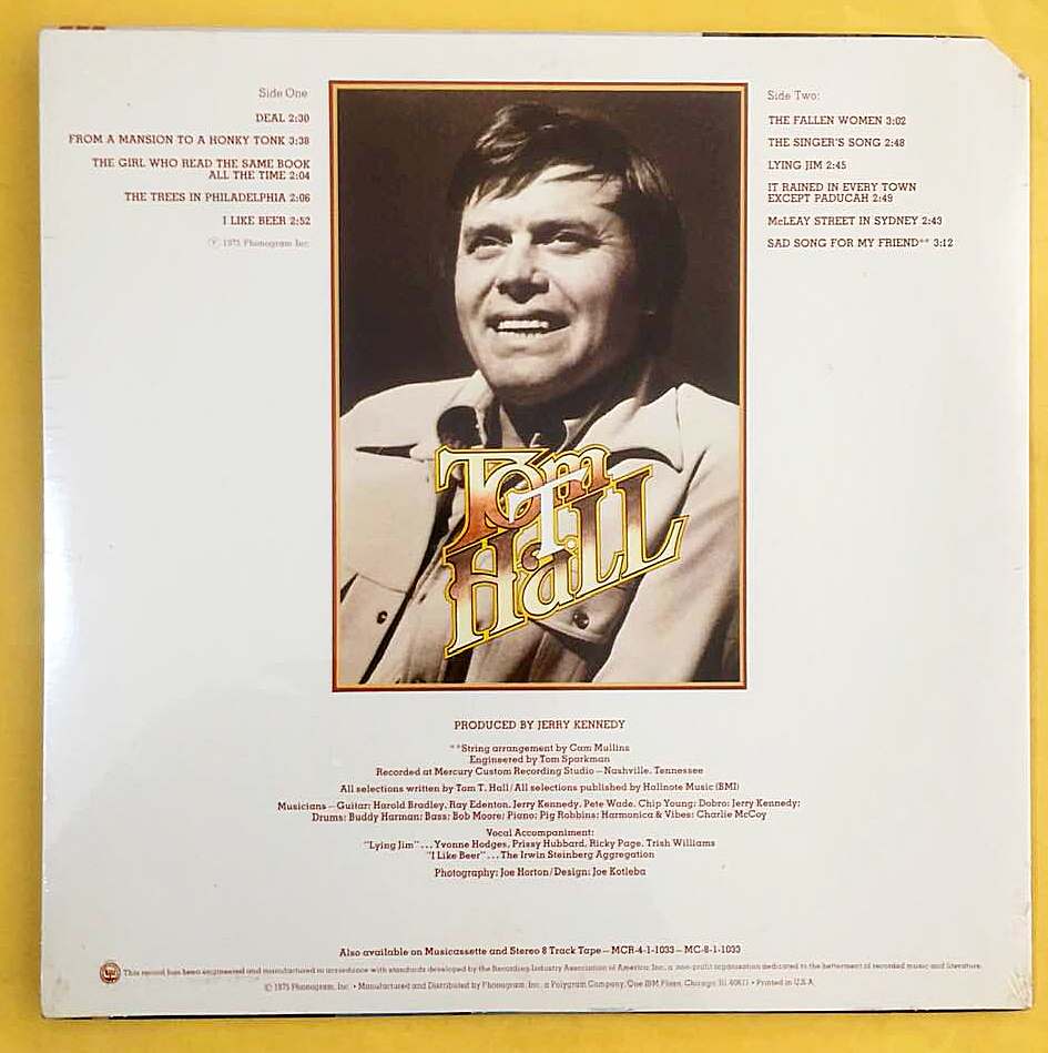 Tom T. Hall – I Wrote A Song About It - Görsel 2