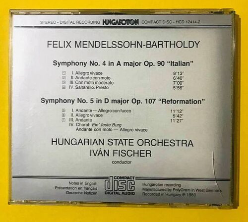 Mendelssohn Hungarian State Orchestra– Symphony No.4 - Symphony No.5 - Görsel 2