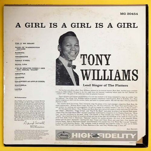 Tony Williams  – A Girl Is A Girl Is A Girl - Görsel 2