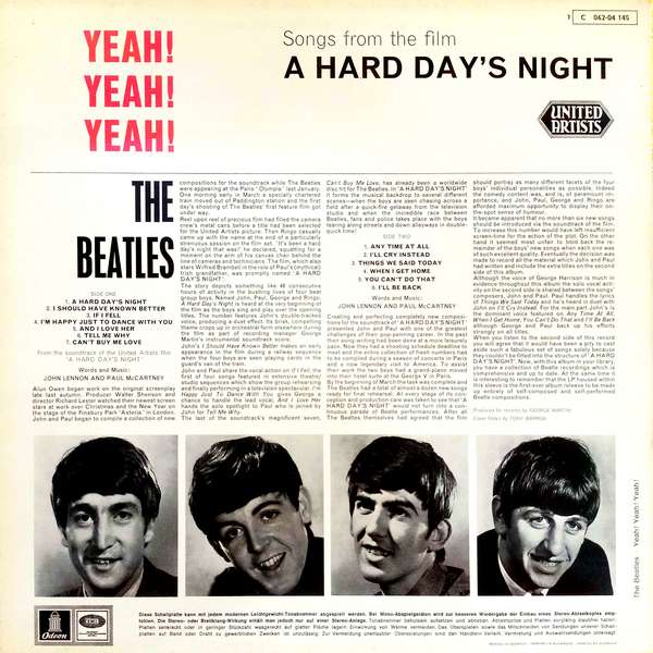 The Beatles – Yeah! Yeah! Yeah! A Hard Day's Night - Plak - Görsel 2