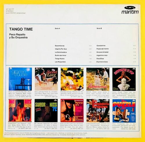 Paco Rapallo Y Su Orquestra – Tango Time - Görsel 2
