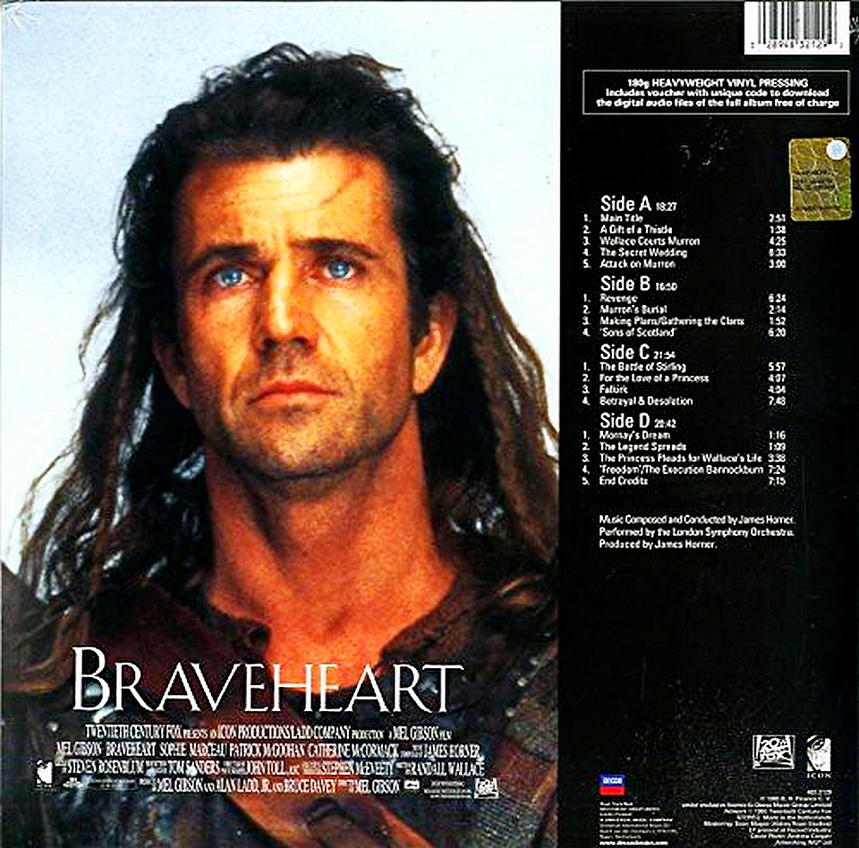 Braveheart - Soundtrack - 2 Plak - Görsel 2