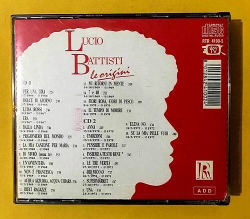 Lucio Battisti ‎– Le Origini - 2 CD Boxset - Görsel 2