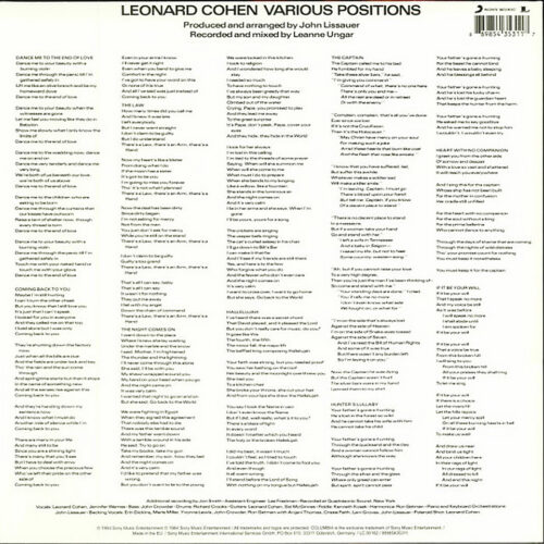 Leonard Cohen - Various Positions - Görsel 2