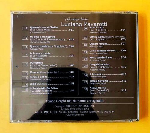 Luciano Pavarotti - Grammy Album - Görsel 2