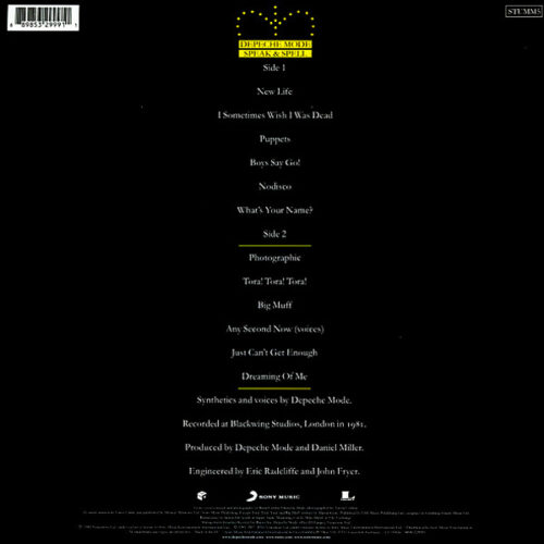 Depeche Mode - Speak and Spell - Görsel 2