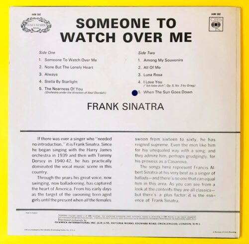 Frank Sinatra - Someone To Watch Over Me - Görsel 2