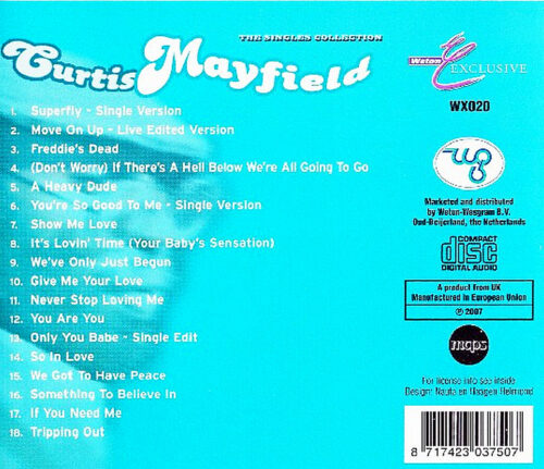 Curtis Mayfield - The Singles Collection - CD - Ambalajında - Görsel 2
