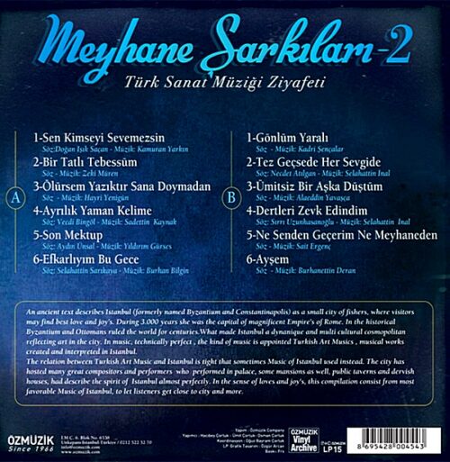 Meyhane Şarkıları - 2 - Görsel 2