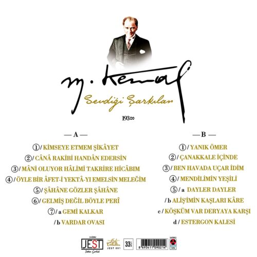 Atatürk'ün Sevdiği Şarkılar - Plak - Görsel 2