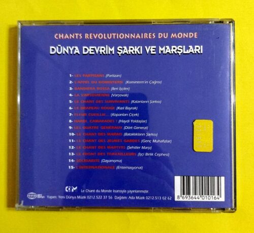 Dünya Devrim Şarkı ve Marşları - CD - Görsel 2