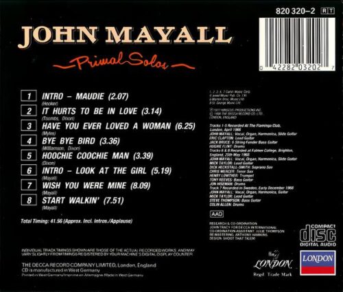 John Mayall - Primal Solos - CD - Görsel 2