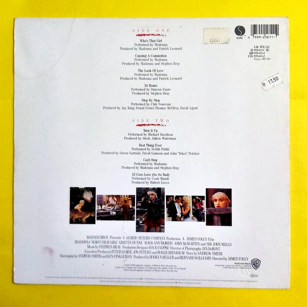 Madonna - Who's That Girl - Soundtrack - Plak - Görsel 2