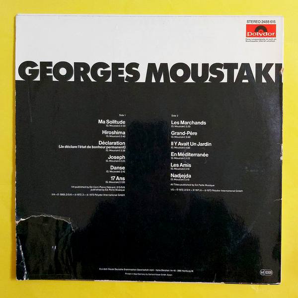 Georges Moustaki - Georges Moustaki - Görsel 2
