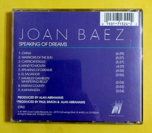 Joan Baez - Speaking Of Dreams - Görsel 2