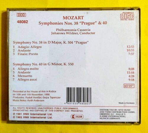Mozart - Symphonies Nos 38 Prague 40 - Görsel 2