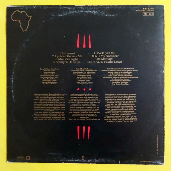 King Sunny Ade And His African Beats - Juju Music - Görsel 2