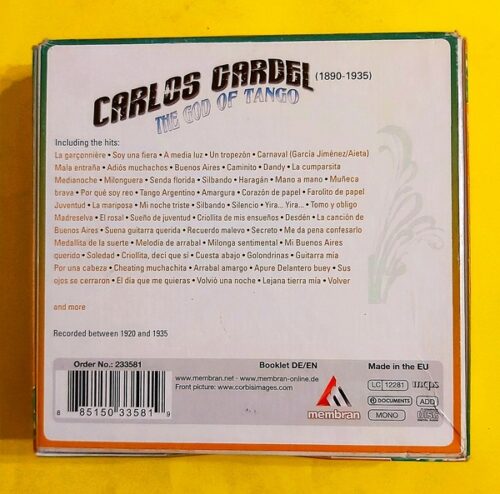 Carlos Gardel - The God Of Tango - 8 CD Boxset - Görsel 2