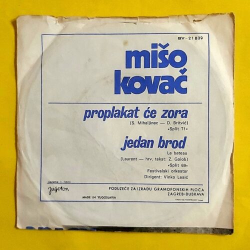 Miso Kovac – Proplakat Ce Zora - Split 71 - Görsel 2