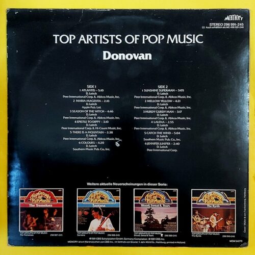 Donovan - Top Artists Of Pop Music - Görsel 2