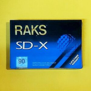 Raks SD-X - 90 'lık - Kromlu - Ambalajında Boş Teyp Kaseti