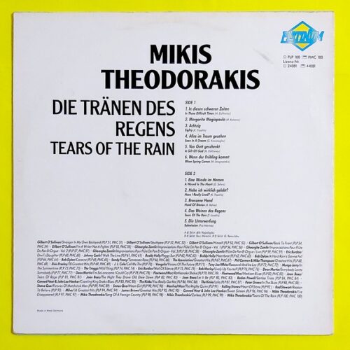 Mikis Theodorakis - Tears Of The Rain - Görsel 2