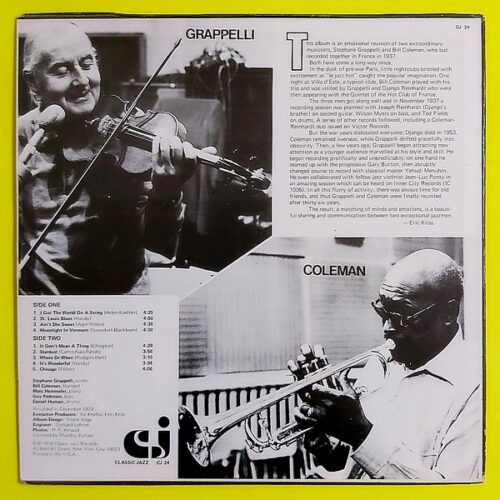Stephane Grappelli With Bill Coleman - Görsel 2