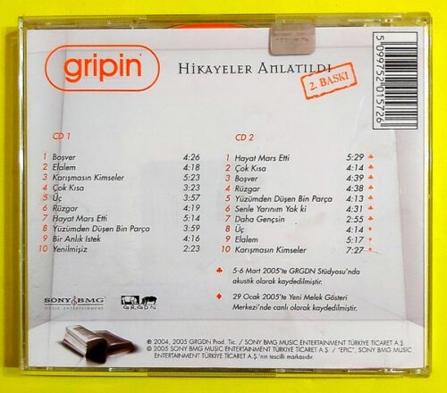 Gripin - Hikayeler Anlatıldı - 2 CD - Görsel 2