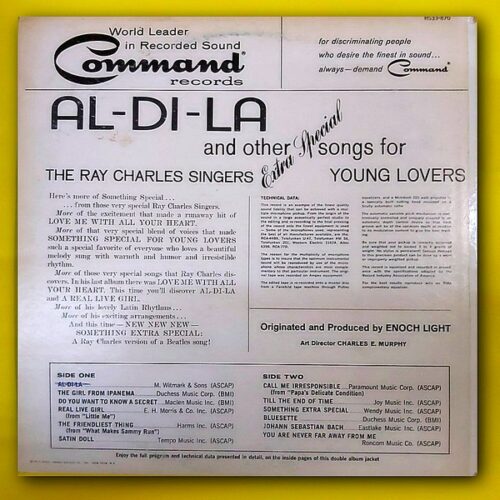 The Ray Charles Singers – Al-Di-La And Other Songs For Young Lovers - Plak - Görsel 2