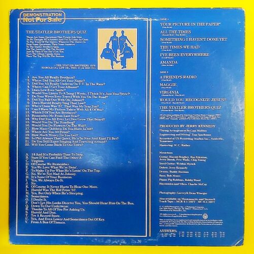 The Statler Brothers – Harold, Lew, Phil & Don - Plak - Görsel 2