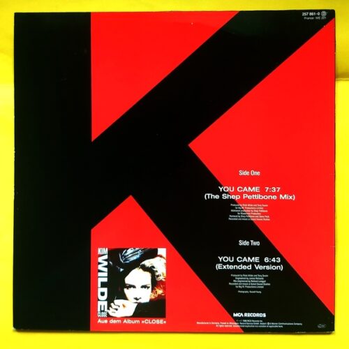Kim Wilde - You Came - The Shep Pettibone Mix - Maxi Plak - Görsel 2