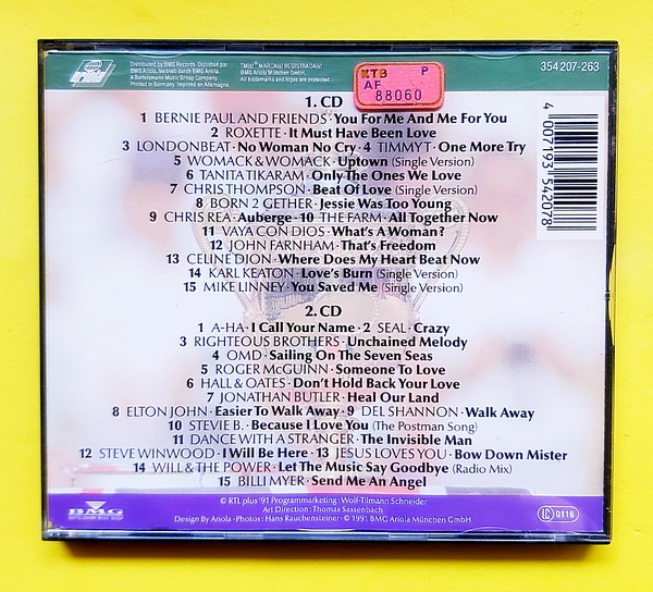 Wimbledon Hits '91 - 2 CD - Görsel 2