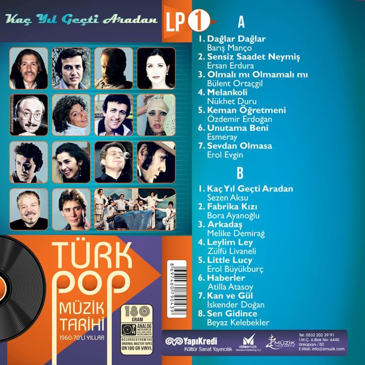 Türk Pop Müzik Tarihi 1960-70'lı Yıllar Vol.1 - Mavi Renkli Plak - Görsel 2