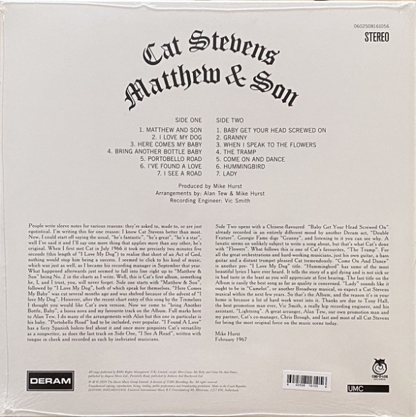 Cat Stevens – Matthew - Son - Görsel 2